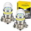 Ruiandsion Lampadina LED per Faro Moto P26S, 2000LM Super Luminosa Bianca 6000K, 10-30V 12V 24V CC, Fascio 360°, Plug and Play Senza Polarità, Lampadina Sostitutiva Universale, Confezione da 2
