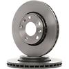 Brembo 2x BREMBO Disco freno Anteriore Ø280mm Altezza: 44mm Spessore: 24mm ventilazione interna 09.A727.11 Compatibilità con RENAULT Megane 3 Hatchback BZ0/1 Scénic 3 JZ0/1 Megane 4 Hatchback B9A/M/N, DACIA