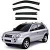 zhangxutaoT Parapioggia per Finestrini Auto per Hyundai Tucson 2004-2008, Deflettori Antivento Parapioggia 4 Pezzi Deflettore