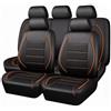 Generico Coprisedili Auto per Audi A1 S-Line A1 Sportback A1 S A2 A3 S-Line A3 8P 8V A3 1995-2026, Set Completo di Coprisedili in Pelle PU per Sedili Anteriori e Posteriori, Compatibili con Airbag Col289