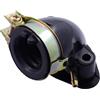 2EXTREME collettore aspirazione GY6 da 50 compatibile con REX RS450, O-ring | Per GY6 quattro tempi con anello torico, 25 millimetri interni e attacco a vuoto; compatibile con BAOTIAN BT49QT-9 - BT50QT-9