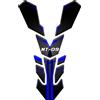 Tankpad PARASERBATOIO ADESIVO RESINATO EFFETTO 3D compatibile con YAMAHA MT-09 2019-2021 (Blu)
