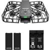 HOVERAir X1 Telecamera Auto-Volante, Video HDR con Drone Tascabile, Decollo sul Palmo, Percorsi di Volo Intelligenti, Follow-me Action Camera con Controllo a Mani Libere, Nero (Combo Plus)