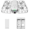 HOVERAir X1 Telecamera Auto-Volante, Video HDR con Drone Tascabile, Decollo sul Palmo, Percorsi di Volo Intelligenti, Follow-me Action Camera con Controllo a Mani Libere, Bianco (Combo)