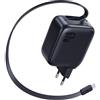 Baseus Enercore Caricatore USB C 67W Con Cavi Arrotolabile, Alimentatore GaN Con 2 Porta USB-C, Caricatore Rapido Compatto Compatibile Con iPhone 17/16/15/14Pro, Galaxy S25, MacBook, HP, Dell, iPad