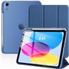 TiMOVO Cover Custodia per iPad A16 11"/10 Gen 10,9", Grigio Blu