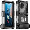 Ezanmull Custodia subacquea per iPhone 16/15/14/13/12/11 Pro Max/XR/XS/X e altro ancora, protezione professionale [15m/50ft], custodia impermeabile per snorkeling, surf, foto e video (nero)