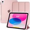 TiMOVO Cover Custodia per iPad A16 11"/10 Gen 10,9", Oro Rosa