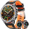 Joautrial Smartwatch Uomo Militare, 1,46" HD Orologio GPS con LED Torcia, Bussola,100+ Modalità Sportive Smart Watch, Monitoraggio della Salute,Impermeabile IP68, Chiamate Bluetooth per Android iOS
