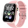 CATGIFF Orologio Smartwatch per Bambini, Telefono Intelligente per Ragazza Ragazzo con 19 Giochi, Contapassi, Musica, Fotocamera, SOS, Torcia, Sveglia Regalo Smartwatch per Bambino 4-12 Regalo (Rosa)