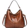 AINUOEY Donna Borse a Mano Borsa a Spalla Elegante Grandi Firmate Marca Tracolla Antifurto PU pelle 76670 1 pz Marrone