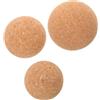 UTHCLO Palline per Massaggio Muscolare in Sughero 3 Pezzi, Struttura Solida, Portatili, per Yoga e Rilassamento Muscolare in Palestra o Ufficio