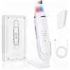 Focenat Pulizia Viso Ultrasuoni, Aspiratore Punti Neri con 4 Modalità, Luce Rossa e Blu Peeling Ultrasonico Facial Skin Scrubber, USB Ricaricabile Pulizia Profonda Rimozione Comedoni Esfoliazione Delicata