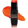 NUDESTIX Nudies Matte Blush Stick Picante 7g - Blush in Crema Matte per Guance, Occhi e Labbra - Soft Focus, Lunga Tenuta, Warm Fresh Orange