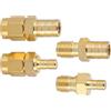 Yechiry Set di Convertitori Adattatori RF in Ottone Nichelato Resistente per Autoradio DAB, 4 di Adattatori da SMB a SMA per Antenne, Scanner Radio, Durata della Spina 1000 Volte
