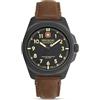 Swiss Military Hanowa Orologio Analogico al Quarzo Svizzero Uomo con Cinturino in Pelle SMWGA0003940