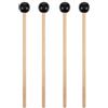 HFMYGS 2 paia di bacchette in gomma xilofono Mallet, bacchette in legno, bacchette in xilofono, bacchette a percussione, bacchette in gomma per bambini, percussioni con manico in legno per inizi adulti