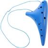 MINAOLULUS Ocarina in Resina a 12 Fori, Tono Alto in Do, per Principianti Adulti, Suono Chiaro, Facile da Imparare, per Pratica e Viaggio Colore Casuale