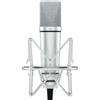 Melon Audio MA-87 - Microfono a condensatore da studio, capsula a diaframma grande da 26 mm, con filtro in schiuma, supporto antiurto in metallo, cavo XLR e custodia per microfono, per canto