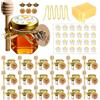 Ahhute Mini barattoli esagonali in vetro, 20 pezzi, 45ml