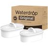 Waterdrop [Original] Waterdrop PF-01A Filtro Acqua per Caraffa Waterdrop, 3 Mesi Ogni | Ogni Filtro Dura Fino a 3 Mesi o 200 Galloni, Certificato NSF, Riduce Piombo, PFAS, PFOA/PFOS, Cloro, Confezione da 2