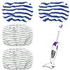 kahdauw 4 salviette pulite e vapore, pulite, accessori per vapore, salvietta per pulire e vapore, panno per pulire gli accessori e i vapori, panni di ricambio per Rowenta Clean & Steam, blu + grigio.