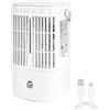 EXTRASTAR Ventilatore nebulizzatore portatile da 25,8 cm, con presa USB, 3 velocità di ventilazione, pale orientabili, serbatoio inferiore da 900 ml, luce RGB, per uso domestico o ufficio