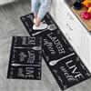 7VSTOHS Tappetini da Cucina 2 pezzi, Tappeto Cucina Antiscivolo, Antiscivolo Impermeabile PVC Tappeti da Cucina, lavabile, Adatto per corridoi, cucine, bagni, 43x75+43x150cm