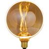 Suprema, Lampada LED Decorativa Forma Ring, Attacco E27, Finitura Ambrata Vintage, Tensione 220-240V, Luce Calda 1800K (Diametro 183mm)