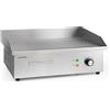 KLARSTEIN Grillmeile 3000G Pro - Piastra Elettrica in Ghisa, Superficie: 54,5 x 35 cm, con Paraspruzzi e Contenitore di Raccolta Grasso, Acciaio Inox