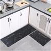 7VSTOHS Set di Tappetini da Cucina Antiscivolo in 2 Pezzi, Tappetini e Tappeti Moderni Lavabili per Corridoio, Sala da Pranzo e Ingresso, 40x60cm + 40x120cm