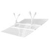 Autilyshop Deflettore quadrato per bocchetta dell'aria condizionata, regolabile, per ventilazione HVAC, senza trapano, in ABS, per casa e ufficio, registri a soffitto per prevenire direttamente (30 x 30 cm)