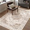 PureCozy Tappeto Salotto Vintage 80x150cm Marrone