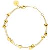 Purelei® Alohi Heart Bracciale - Bracciale doppio petto a cuore in acciaio inox color oro, argento e oro rosa