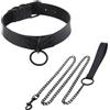 EUPSIIU 1 Pezzi Girocollo in Pelle Punk, Collana rock, Choker Punk, Girocollo con Collana Regolabile, Collana Girocollo Gotica Nera Uomo Donna, per Feste di Halloween Cosplay