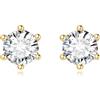GW Moissanite Orecchini Uomo Orecchini Donna Argento 925 Orecchini Acciaio Chirurgico Placcato Oro 18 Carati Orecchini Oro Donna in Vero Argento 925 Orecchini Diamante Uomo 4mm 5mm