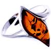 SilverAmber Jewellery SilverAmber GL410A T54 - Anello da donna in argento 925/1000, ambra, Argento, Ambra