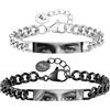 Mylongingcharm Bracciale Uomo Personalizzato con Foto degli Occhi, Regalo per Fidanzato | Braccialetto Acciaio Inossidabile Regolabile, Foto e Nome/Testo Incisione, Regalo San Valentino, Anniversario