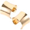 WATIIFUFU Bracciale Cuff Geometrico Oro in Lega per Donna 2 Pezzi | Finitura Elegante, Apertura Regolabile, Decorazione per Compleanno e Natale