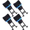 FUNNETOYU Plug for Kayak, Kayak Scupper Stopper in Nylon Nero, Set 4 Pezzi, Good Abrasion Performance, per Pedalò e Canoa