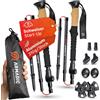 Armadic Bastoni da trekking pieghevoli in carbonio e alluminio (solo 240 g/295 g), manico in sughero | Bastoni da trekking ultraleggeri e regolabili in modo continuo, per Nordic Walking, 115-135 cm/100-120 cm, unisex