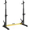 TLGREEN Squat Rack Multifunzione, Altezza e Larghezza Regolabili, Rack per Squat con 2 Portabilancieri e 2 porta dischi per Fitness a Casa, Carico Massimo 250 kg, QJ-S 2.0