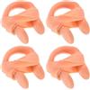 FESTFENDS Naselli da Nuoto in Silicone con Cinturino 4 Pezzi Beige Adulti | Nuoto e Immersioni, Accessorio Sportivo, Impedisce L'ingresso Dell'acqua, Set da 4
