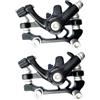 BESTOYARD Kit Freni Disco Meccanici Anteriore e Posteriore e Garantisce Sicurezza nella Guida in Lega di Alluminio, Facile da Installare per Mountain Bike