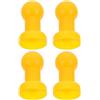 NAMOARLY Cappucci per Plastica Gialla Tubo Trampolino 4 Pezzi | Design Sagomato Creativo, Accessorio Importante per Rete, Resistente a Usura e Strappi