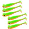 PANFHGFG 6 Centimetri 1.3g Richiamo Pesca Esche da Nuoto Esche Paddle Tail Swimbaits Artificiale T Tail Esche Esche da Pesca in PVC Acqua Acqua salata