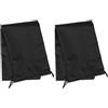 SWOOMEY Borsa per Bastoncini da Campeggio Oxford Nero 2 Pezzi Chiusura a Coulisse Compatta e Resistente per Attrezzature da Campeggio e Outdoor