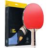 BCJMKDX racchetta da tennis da tavolo, Manico confortevole approvato ITTF