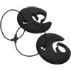 BESPORTBLE 2 Pezzi Fly Disc Hanger con Cavo in PS Nero, per Flying Disc, Uso a Mano e attività All'aperto