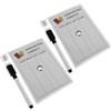 MUSISALY 2 Set Tracker per Pallavolo, Tracciatore di Rotazione per Allenamento Pallavolo, Pvc e Carta, Plastico, Portatile e Leggero, con Pennarello Cancellabile, per Arbitri e Allenatori,